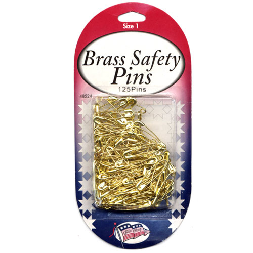 Brass Safety Pins Size 1 Bulk Sullivans Usa